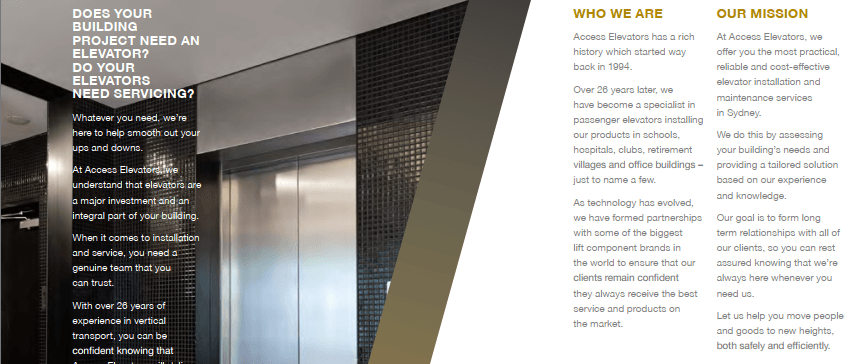 Access Elevators Australia cover