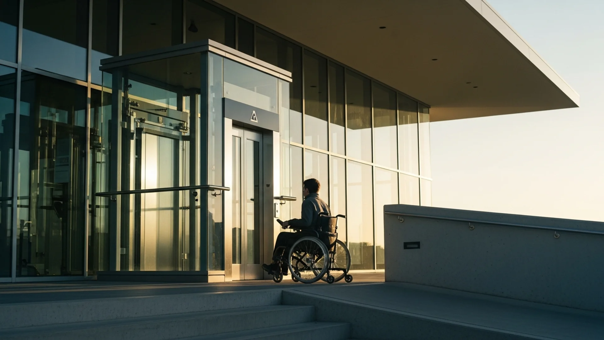 Australian home with accessible entrance and platform lift installation